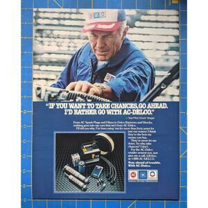 Vintage Print Ad 1987 AC-Delco Chuck Yeager
